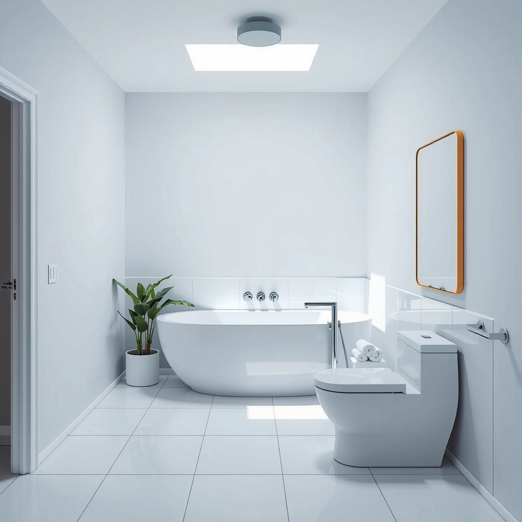 Bathroom after cleaning - sparkling clean